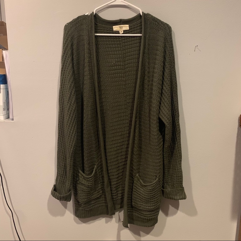 Analeigh Two Pocket Textured Cardigan